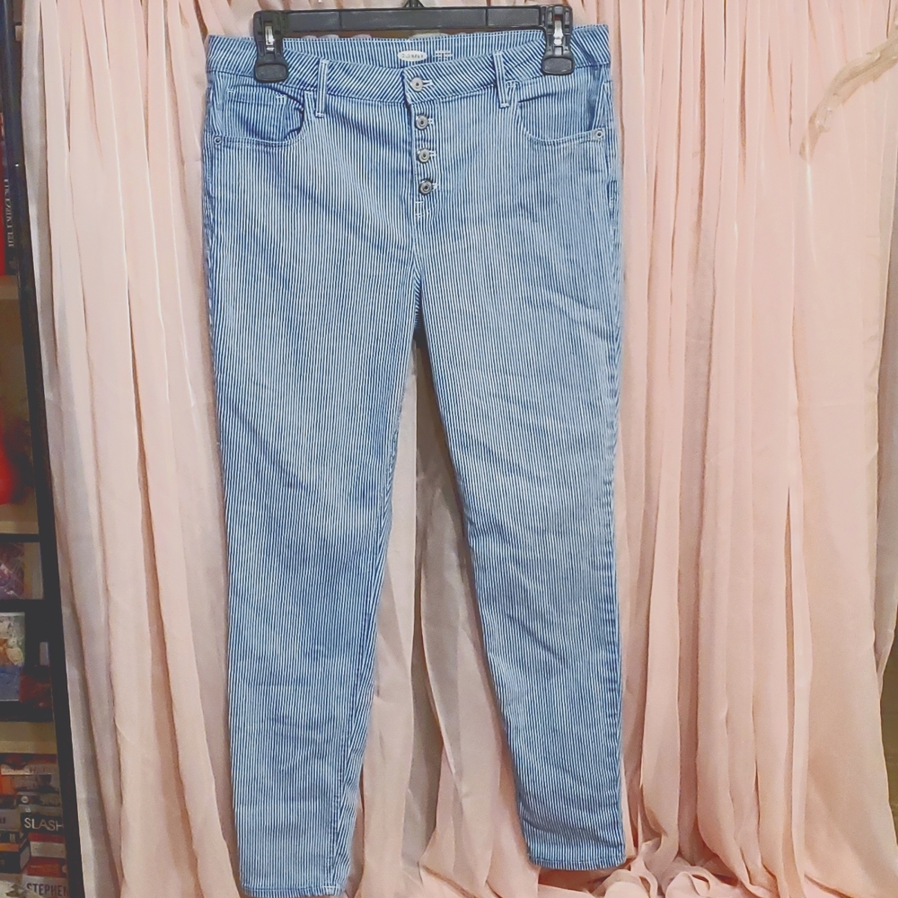 Old Navy jeans Rockstar Button up size 14